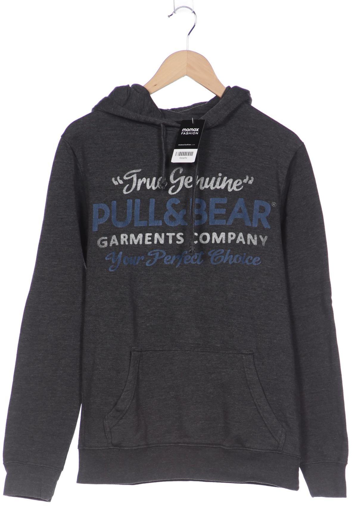 Pull & Bear Herren Kapuzenpullover, grau, Gr. 48 von Pull & Bear