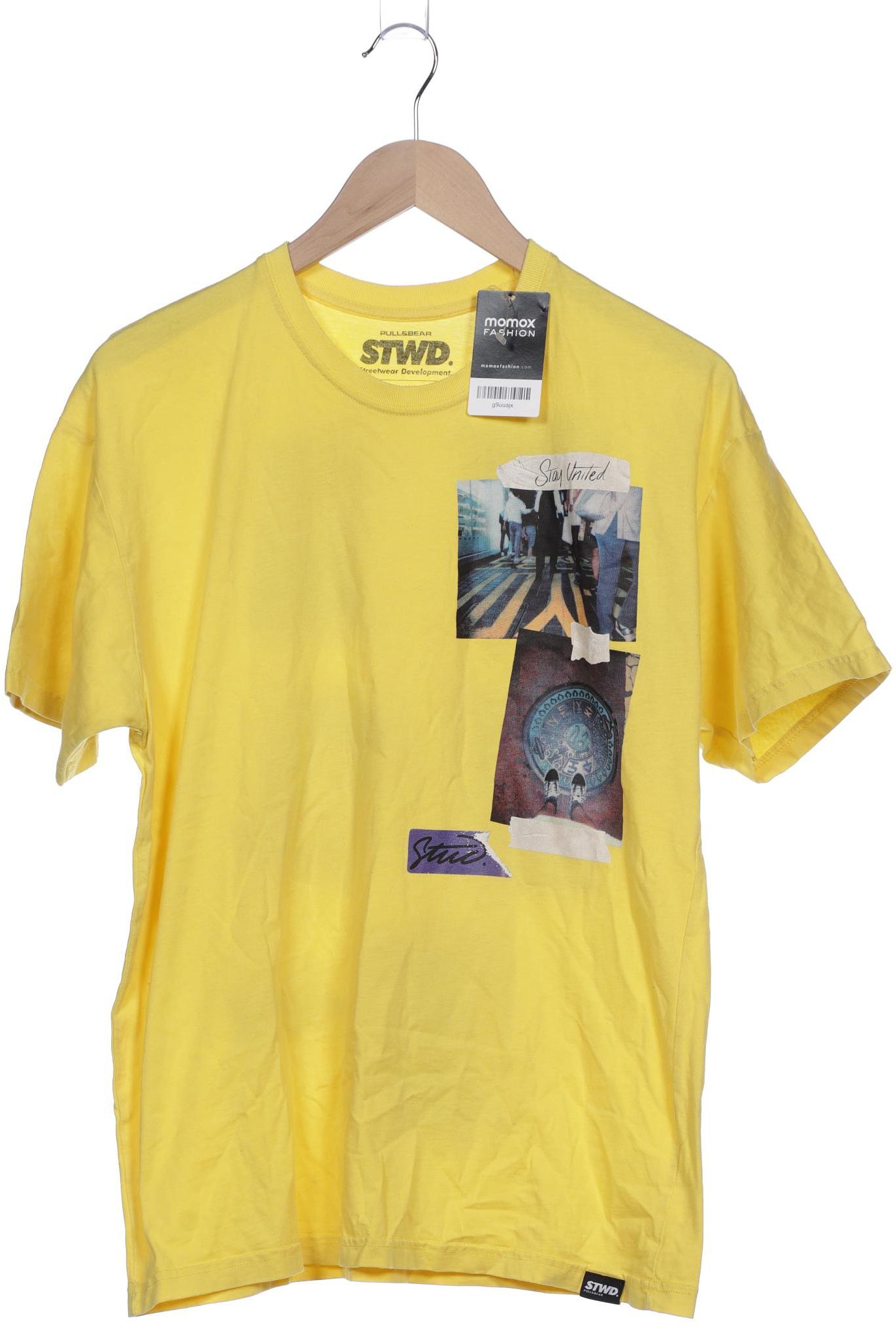 Pull & Bear Herren T-Shirt, gelb von Pull & Bear