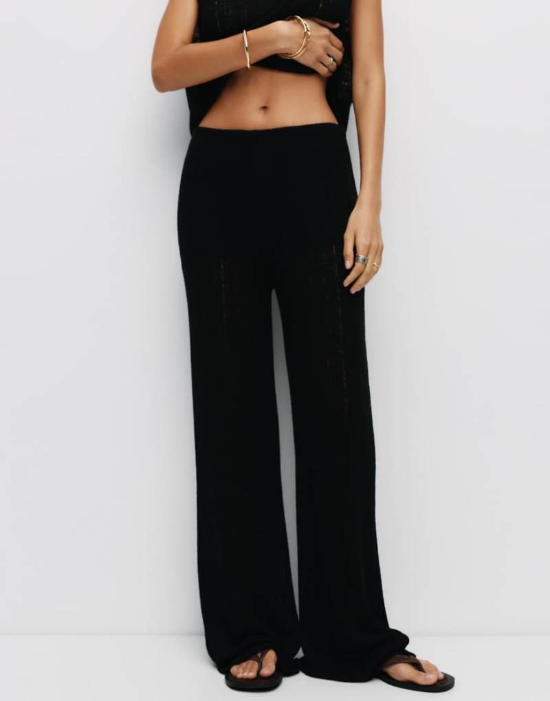 Pull & Bear - Hose aus Feinstrick in Schwarz Pull & Bear - Hose aus Feinstrick in Schwarz von Pull & Bear