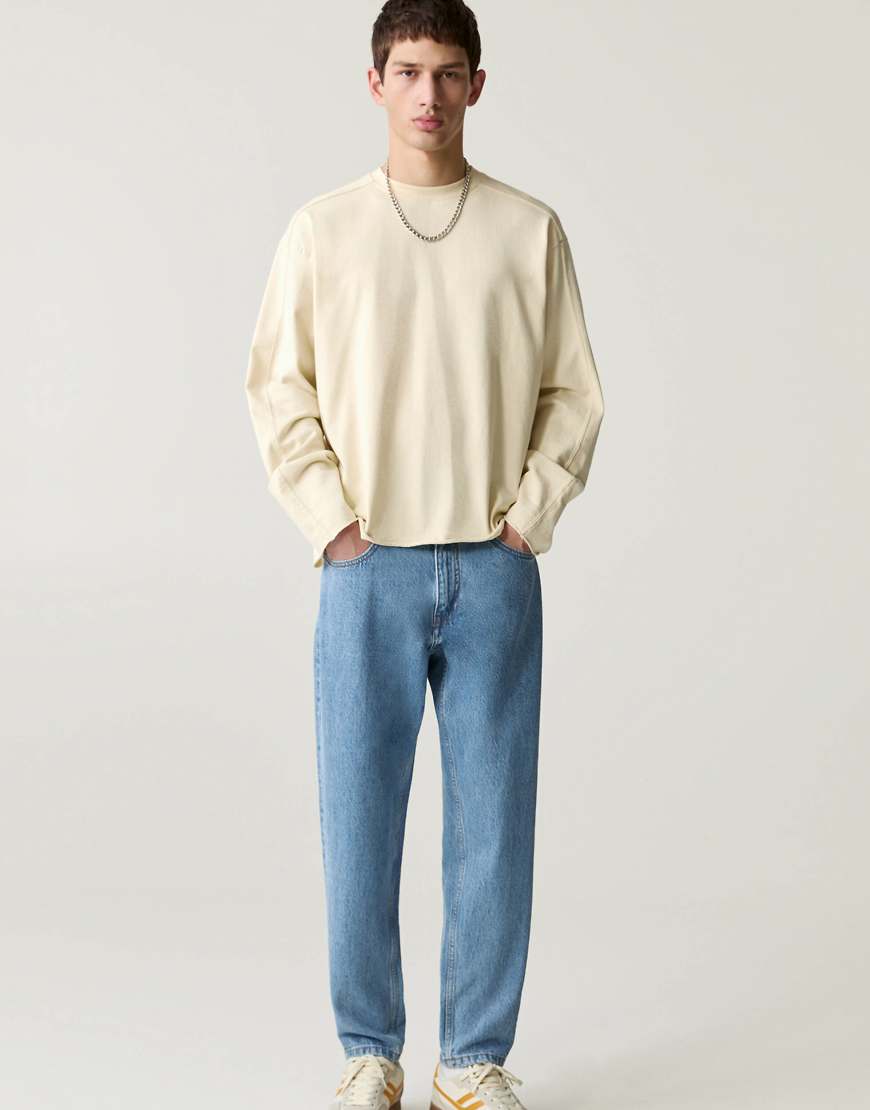 Pull & Bear - Jeans aus Denim in Blau mit normalem Schnitt von Pull & Bear