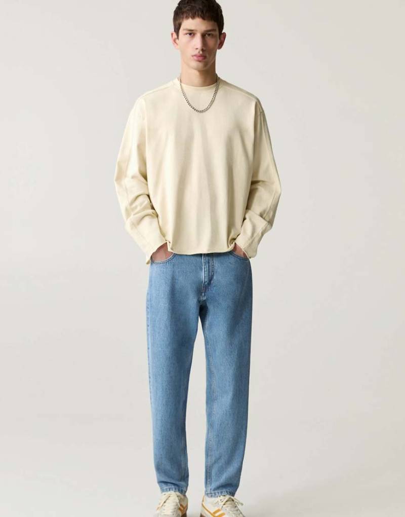 Pull & Bear - Jeans aus Denim in Blau mit normalem Schnitt von Pull & Bear