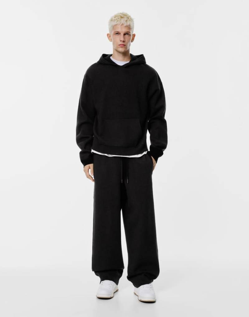 Pull & Bear - Jogginghose aus Grobstrick in Schwarz von Pull & Bear
