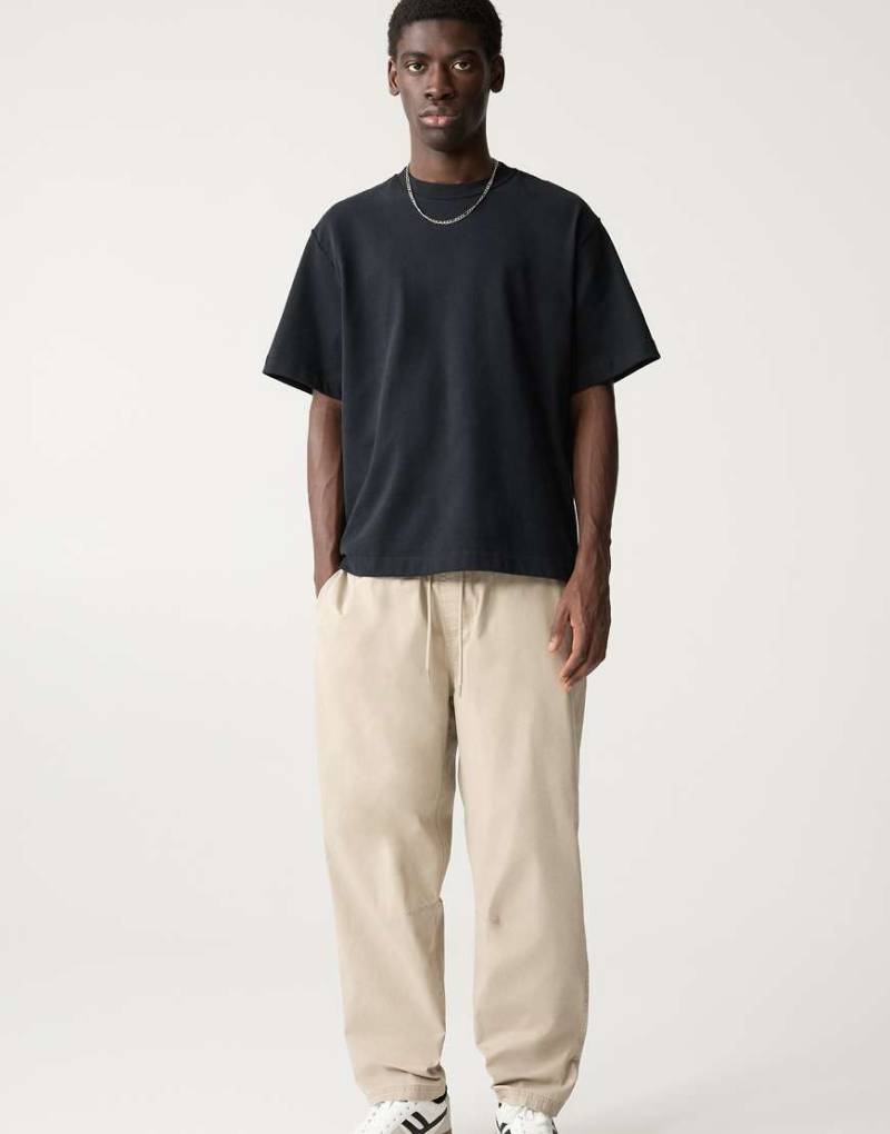 Pull & Bear - Jogginghose in Beige-Neutral von Pull & Bear