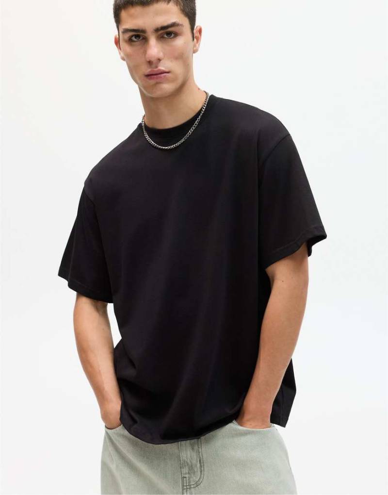 Pull & Bear - Kastiges T-Shirt in Schwarz von Pull & Bear