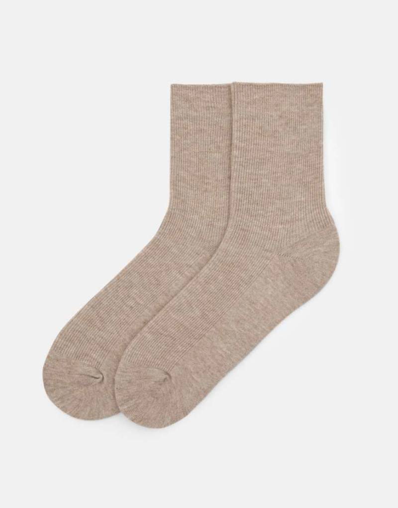Pull & Bear - Lange Socken in Sand-Neutral von Pull & Bear