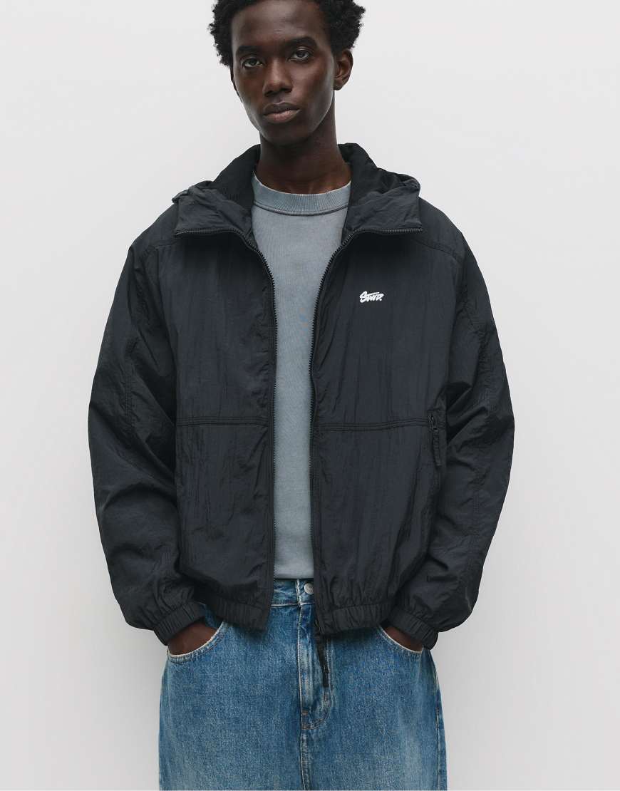 Pull & Bear - Leichte Regenjacke in Schwarz von Pull & Bear