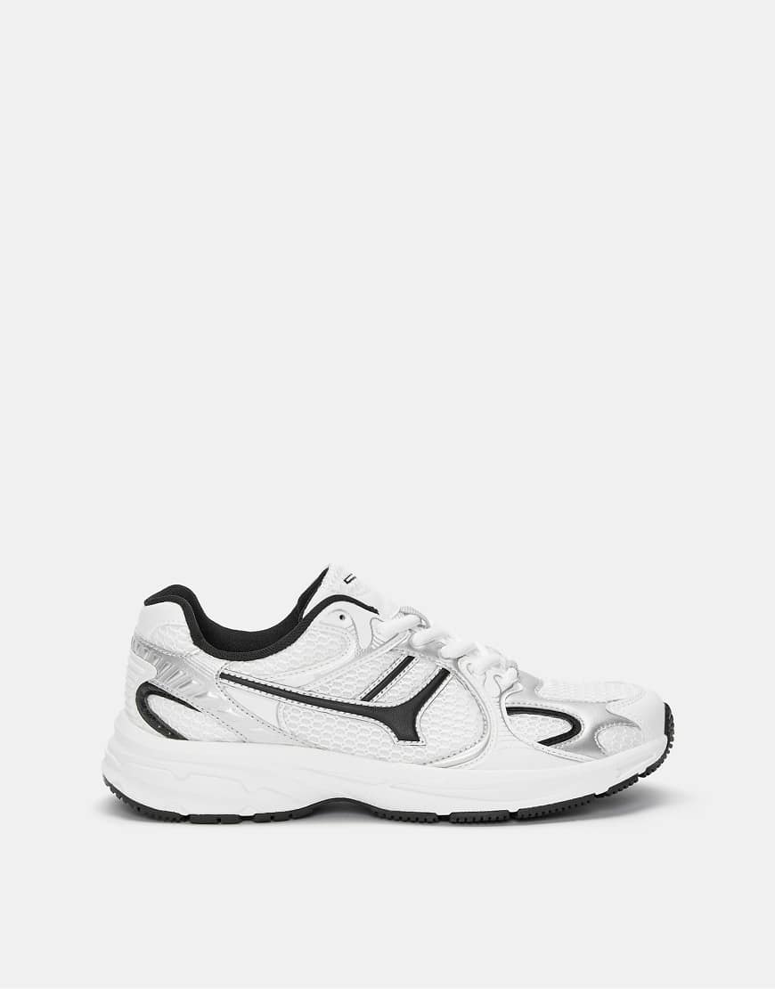 Pull & Bear - Mehrteilige Sneaker in Weiß von Pull & Bear