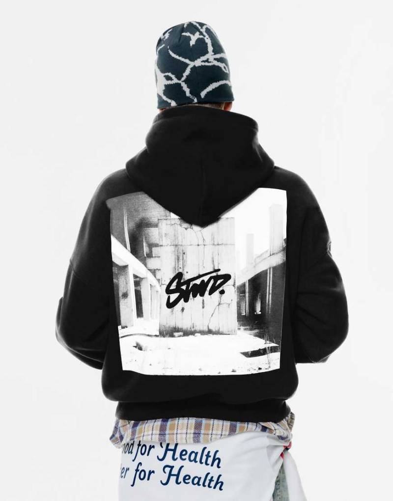 Pull & Bear - STWD - Kapuzenpullover in Schwarz von Pull & Bear