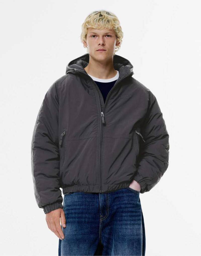 Pull & Bear - STWD - Regenjacke aus Ripstop in Grau von Pull & Bear
