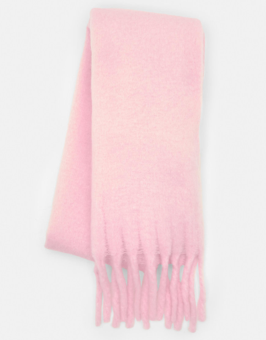 Pull & Bear - Schal in Mohair-Optik in Rosa von Pull & Bear