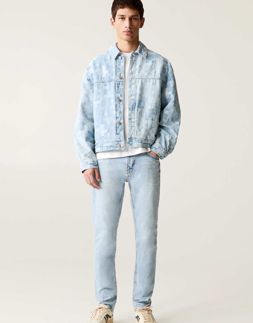 Pull & Bear - Schmale Jeans in Blassblau von Pull & Bear