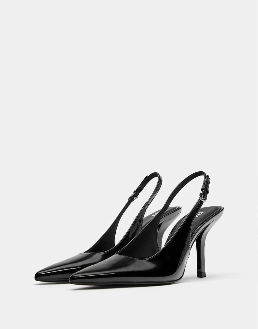 Pull & Bear - Schuhe in Schwarz mit hohem Absatz von Pull & Bear