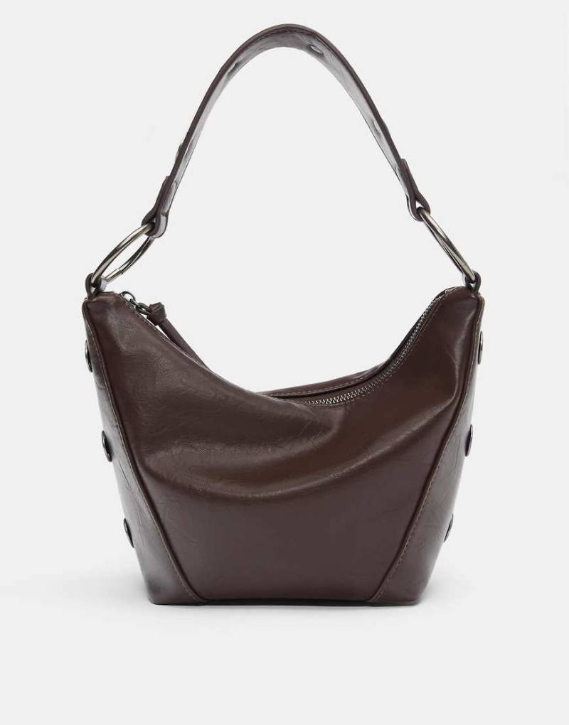 Pull & Bear - Schultertasche in Braun-Brown von Pull & Bear