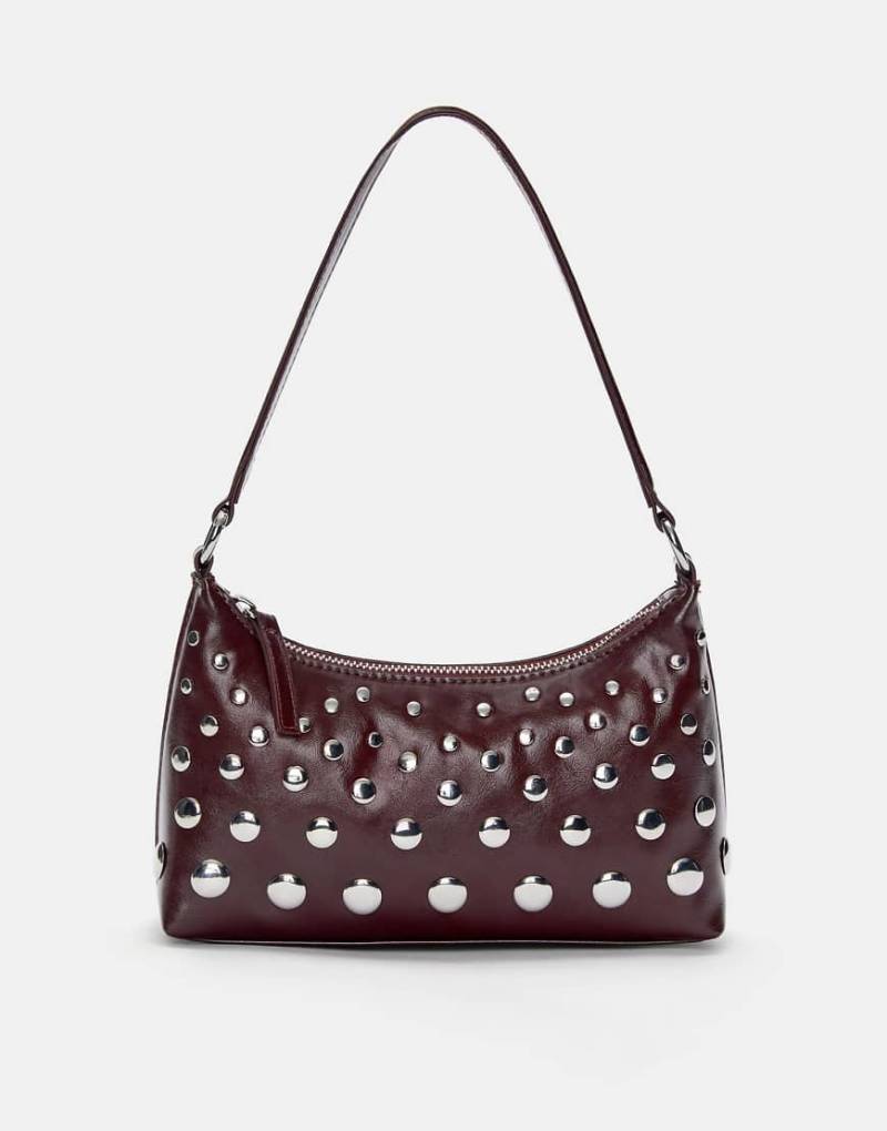 Pull & Bear - Schultertasche in Burgunderrot von Pull & Bear