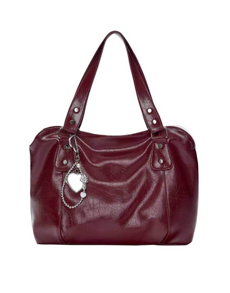 Pull & Bear - Schultertasche in Burgunderrot von Pull & Bear