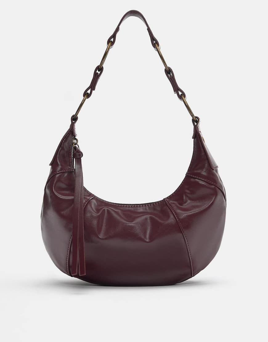 Pull & Bear - Schultertasche in Burgunderrot von Pull & Bear