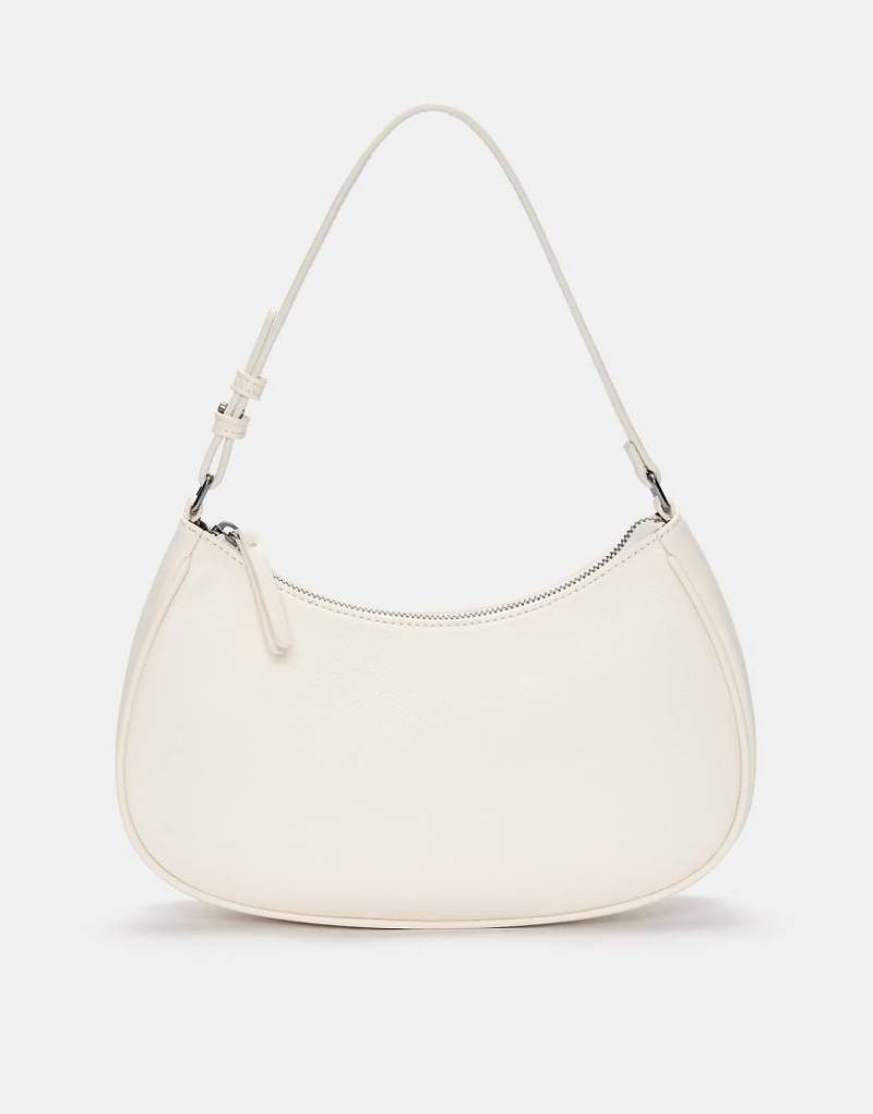 Pull & Bear - Schultertasche in Ecru-Weiß von Pull & Bear