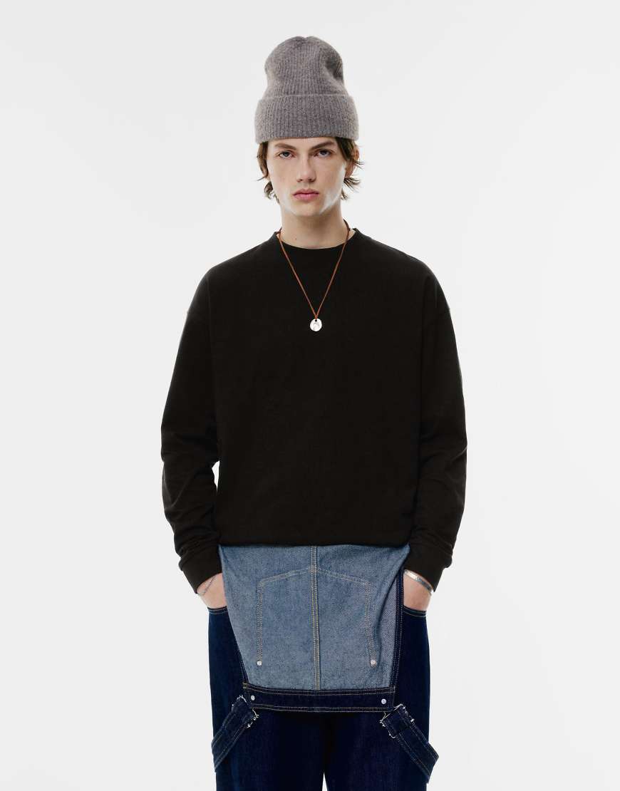 Pull & Bear - Schwarzes, langärmliges Shirt Pull & Bear - Schwarzes, langärmliges Shirt von Pull & Bear