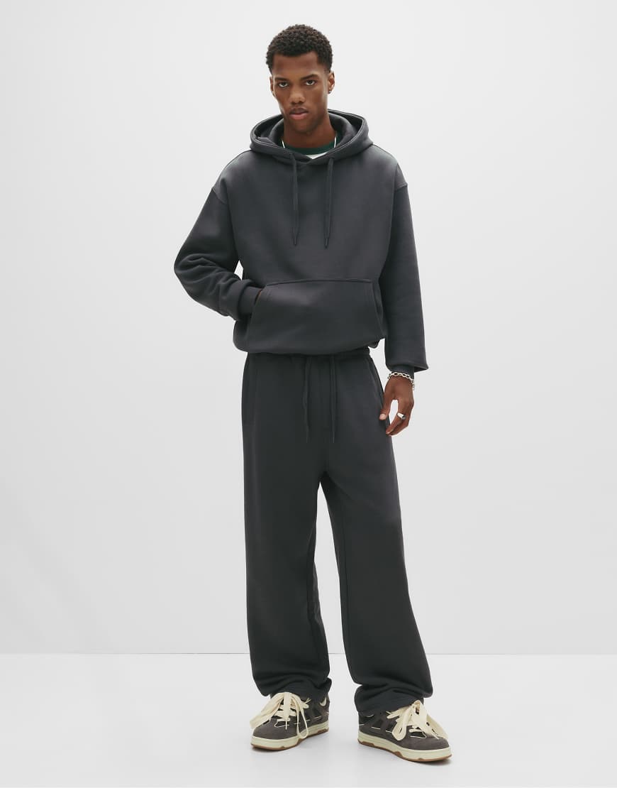 Pull & Bear - Schwere Jogginghose in Anthrazitgrau von Pull & Bear