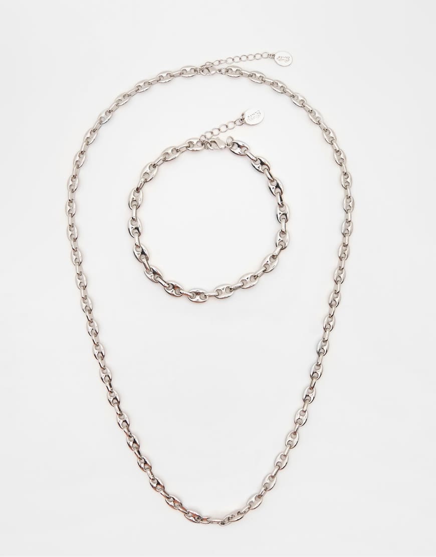 Pull & Bear - Set mit Halskette und Armband-Bunt von Pull & Bear