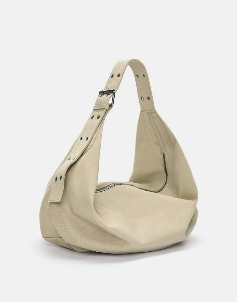 Pull & Bear - Shopper in Ecru-Weiß von Pull & Bear