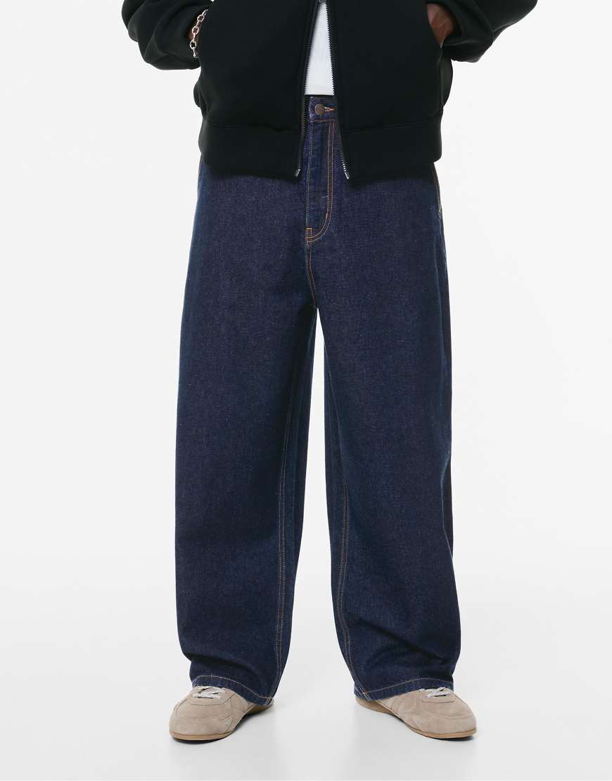 Pull & Bear - Skater-Jeans in Marineblau von Pull & Bear