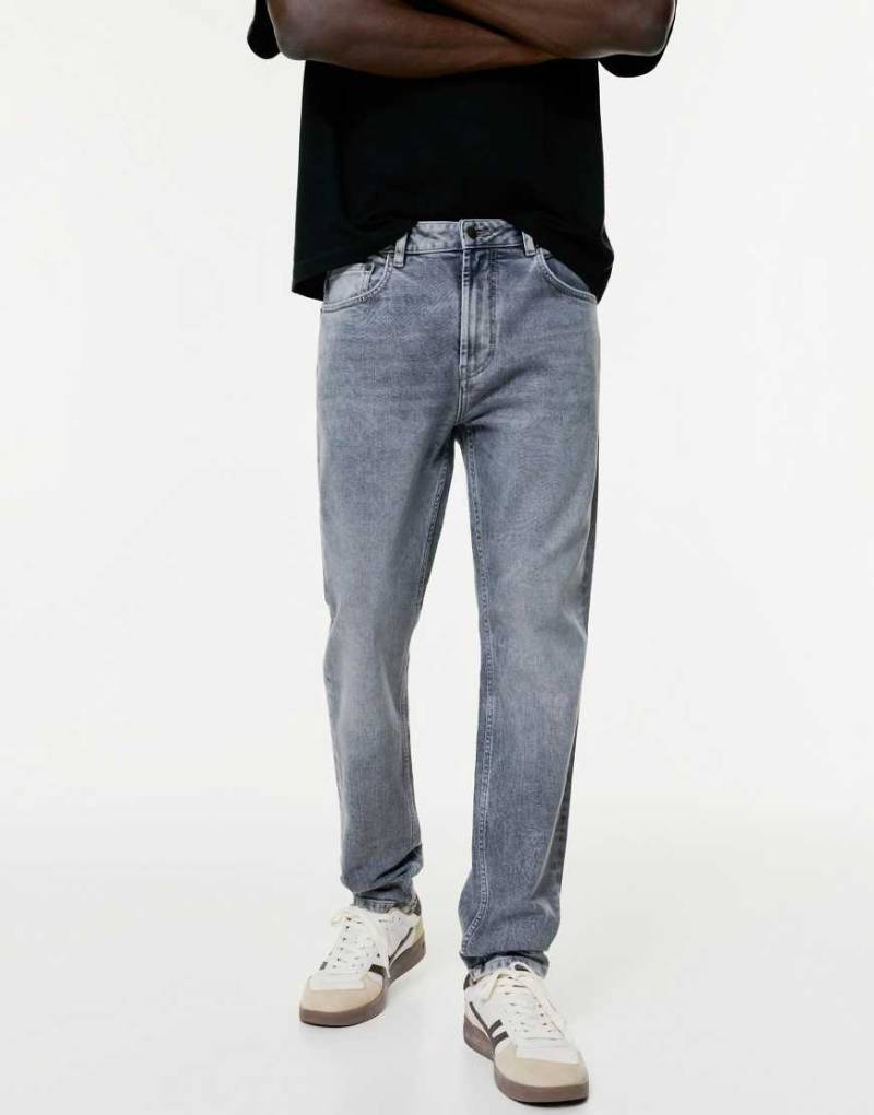 Pull & Bear - Slim Fit Jeans in Pastellblau von Pull & Bear