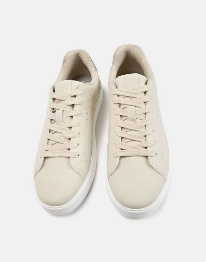 Pull & Bear - Sneaker in Ecru-Weiß von Pull & Bear