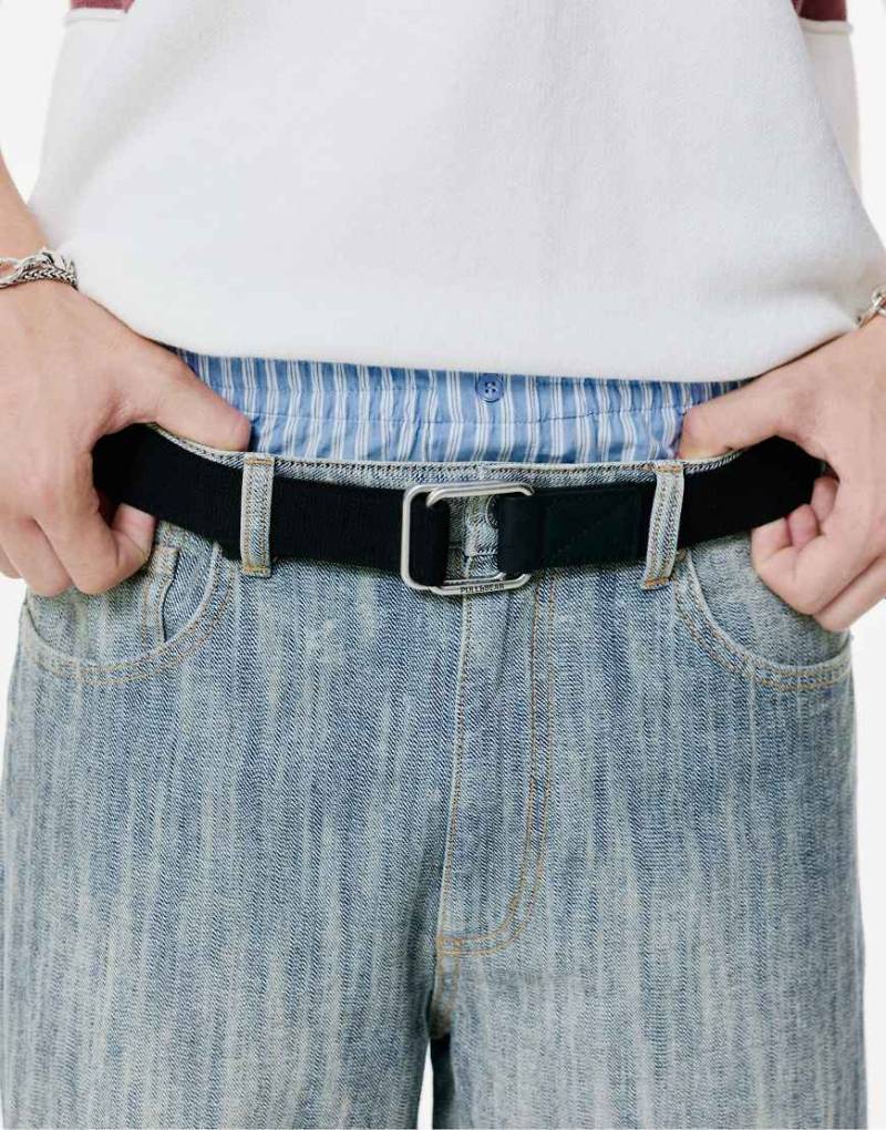 Pull & Bear - Stretch-Gürtel in Schwarz von Pull & Bear