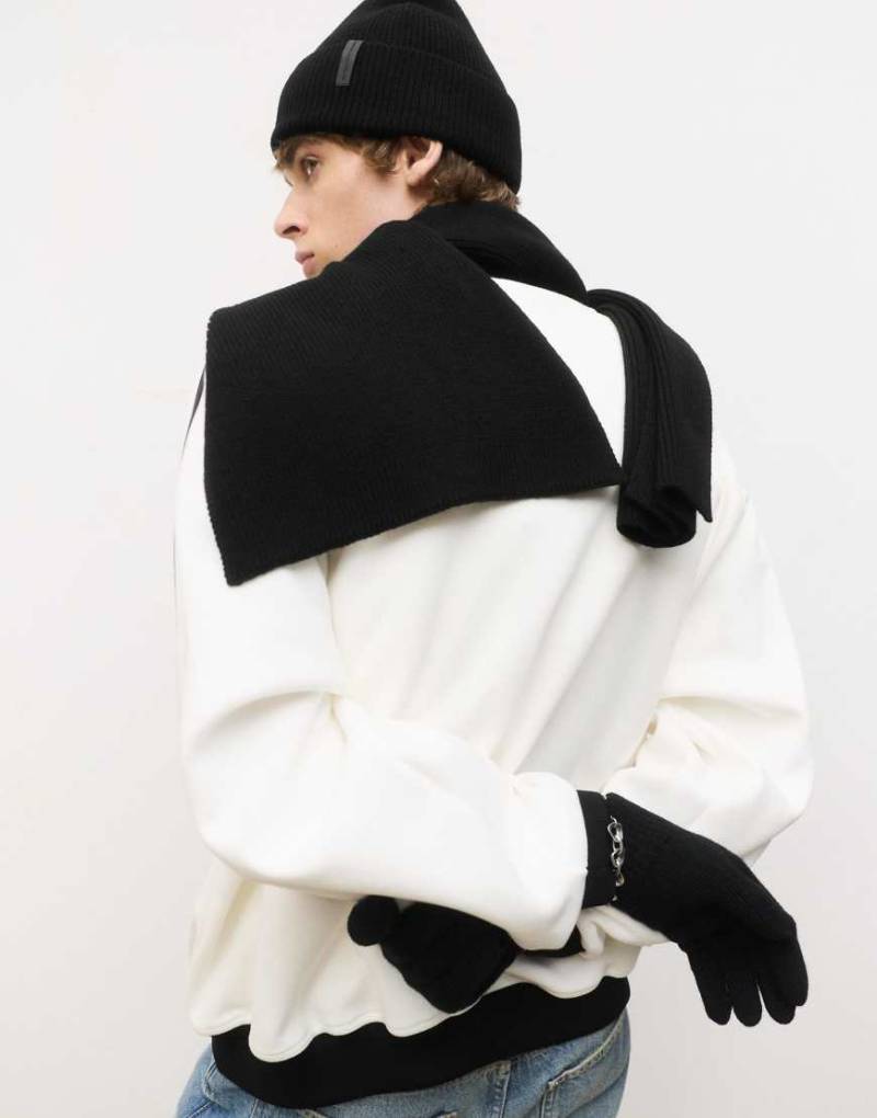 Pull & Bear - Strickhandschuhe in Schwarz von Pull & Bear