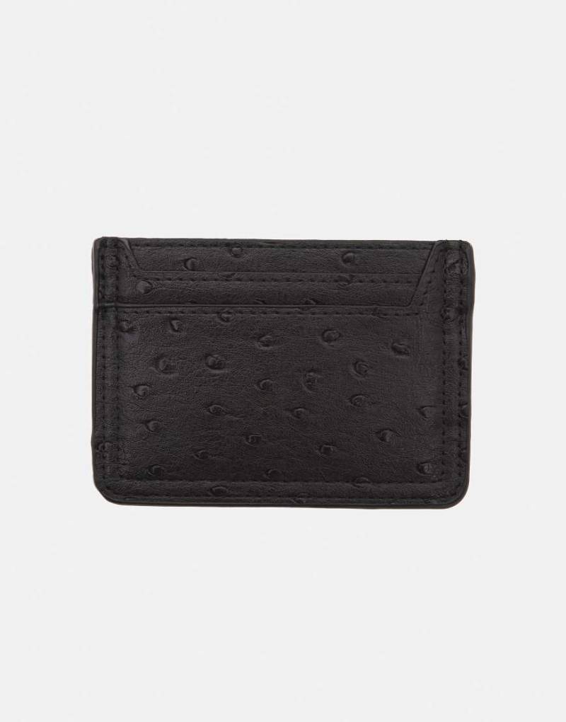 Pull & Bear - Strukturiertes Kartenetui in Schwarz von Pull & Bear