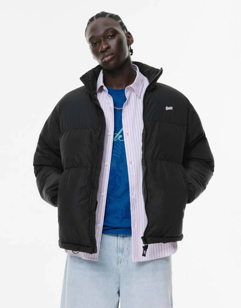 Pull & Bear - Stwd Combined - Pufferjacke in Schwarz von Pull & Bear