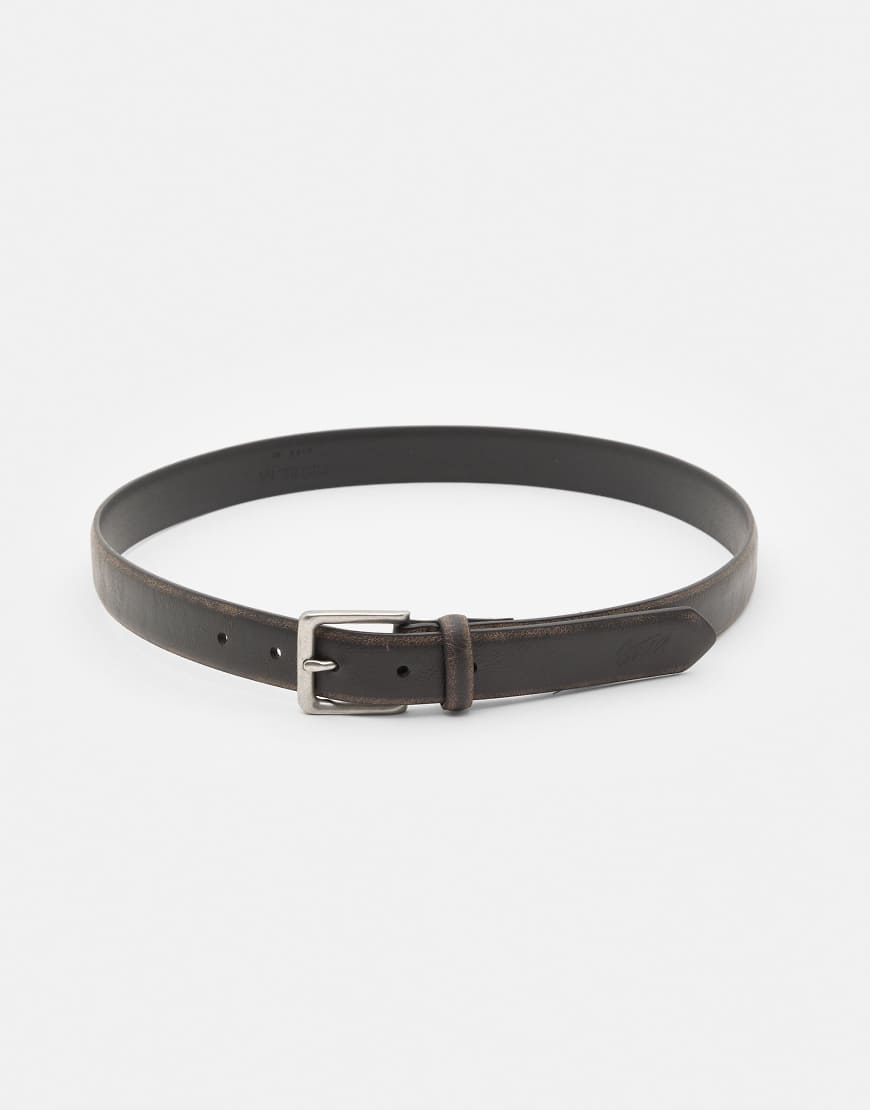 Pull & Bear - Stwd - Gürtel in Schwarz mit Ledereffekt von Pull & Bear