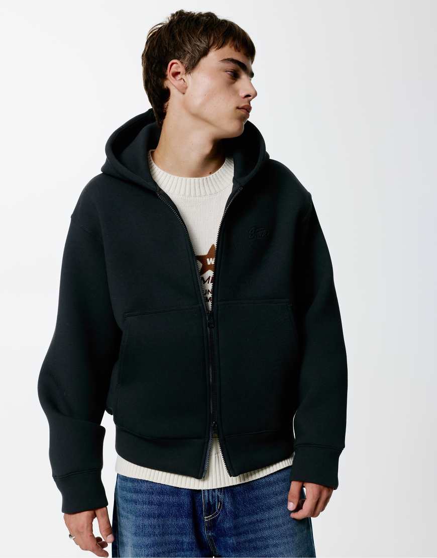 Pull & Bear - Stwd - Kapuzenjacke in Schwarz von Pull & Bear