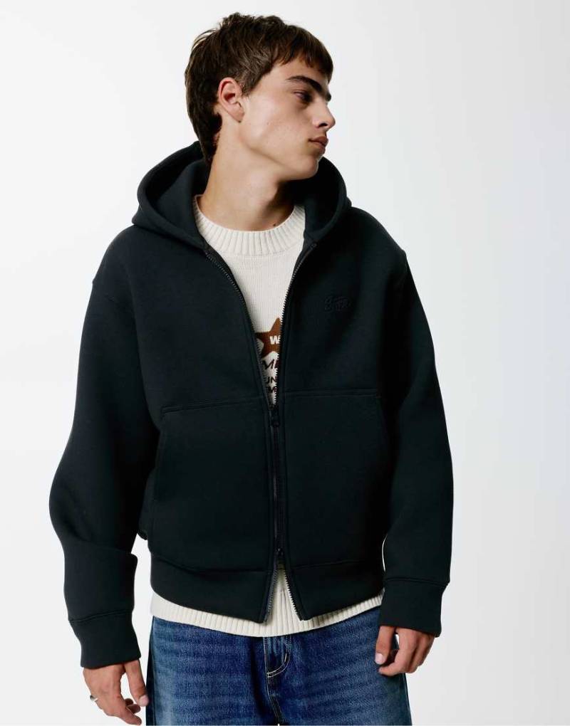 Pull & Bear - Stwd - Kapuzenjacke in Schwarz von Pull & Bear