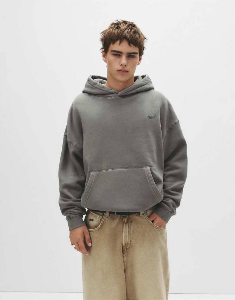 Pull & Bear - Stwd - Kapuzenpullover in Grau von Pull & Bear