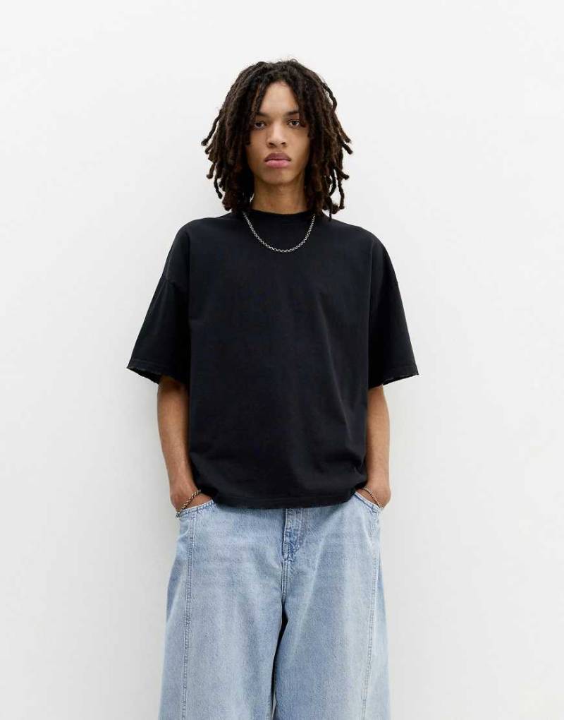 Pull & Bear - T-Shirt in Schwarz mit „STWD"-Print von Pull & Bear