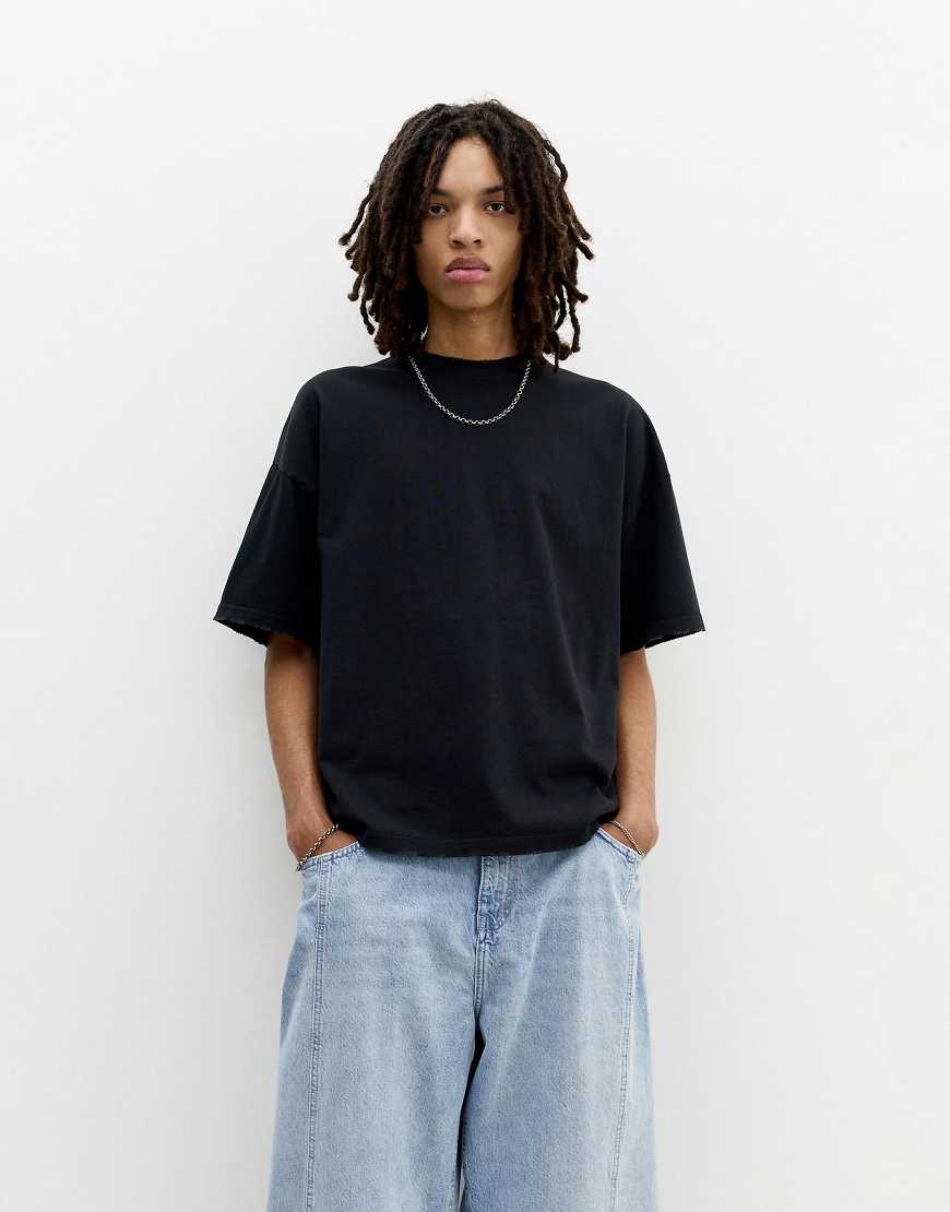 Pull & Bear - T-Shirt in Schwarz mit „STWD"-Print von Pull & Bear