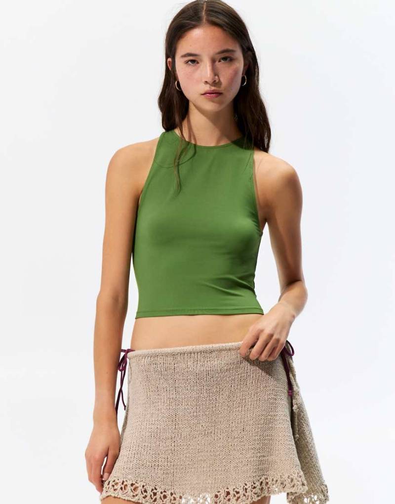 Pull & Bear - Trägertop aus Polyamid in Grün von Pull & Bear