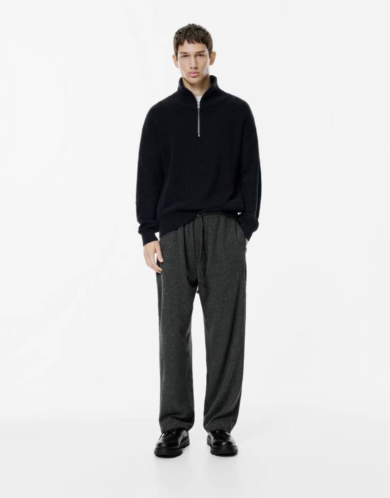 Pull & Bear - Trainingshose aus Chenille in Grau von Pull & Bear