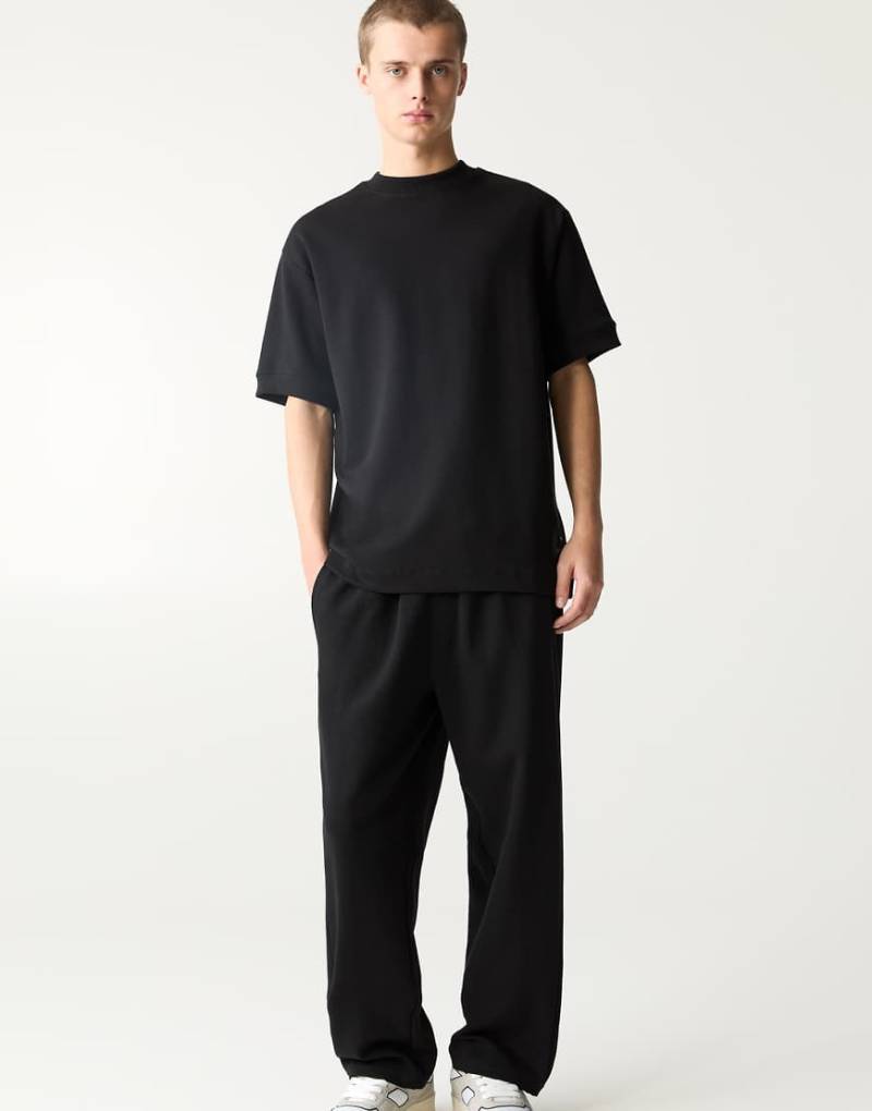 Pull & Bear - Trainingshose aus Interlock in Schwarz von Pull & Bear