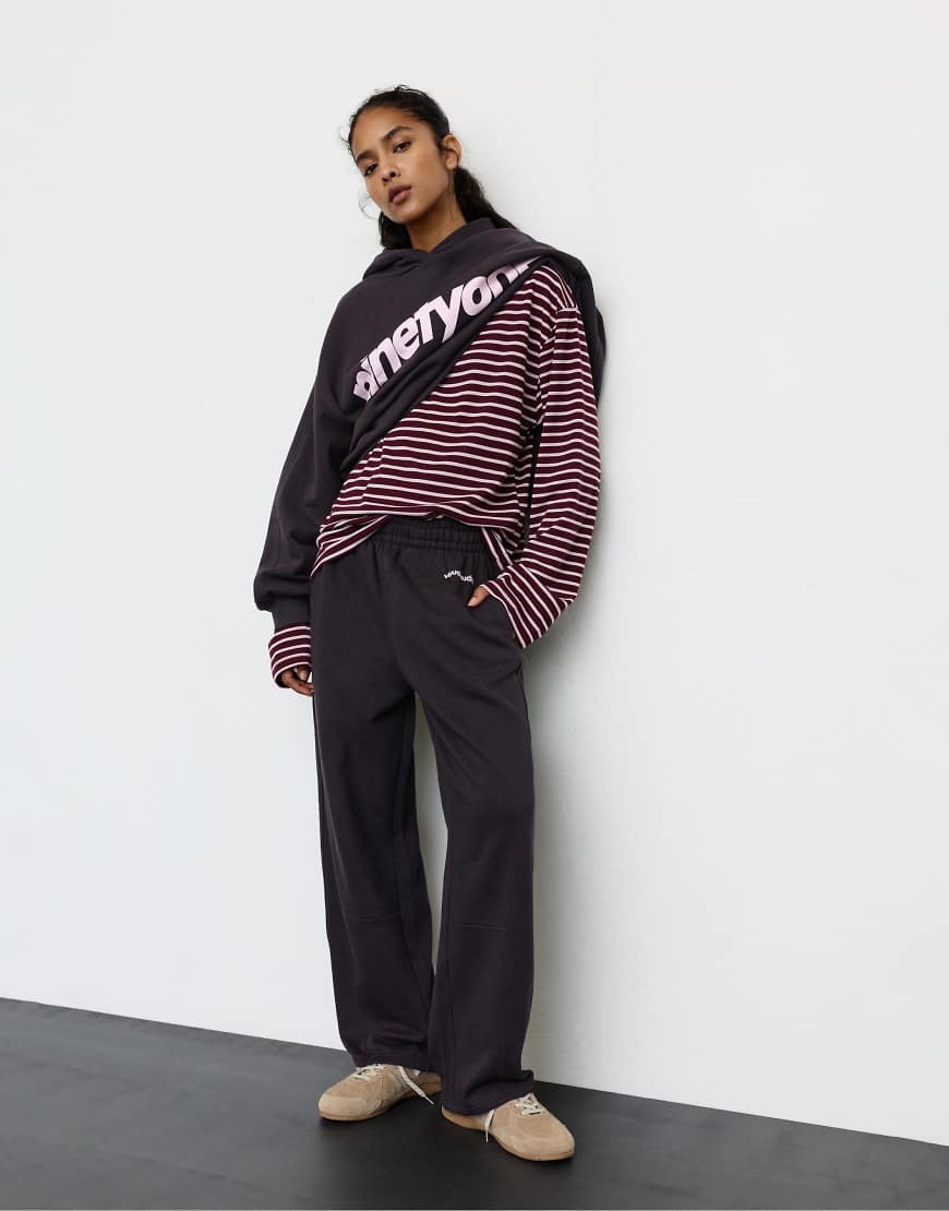 Pull & Bear - Trainingshose in Braun mit Ballonschnitt-Brown von Pull & Bear