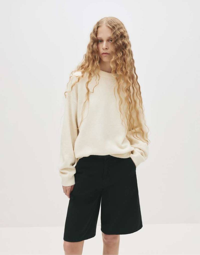 Pull & Bear - Weicher Pullover in Beige-Neutral von Pull & Bear