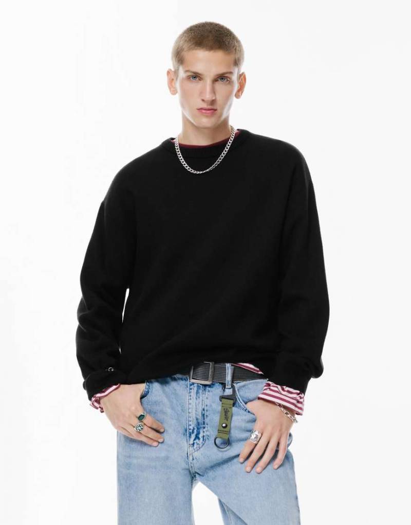 Pull & Bear - Weicher Strickpullover in Schwarz von Pull & Bear
