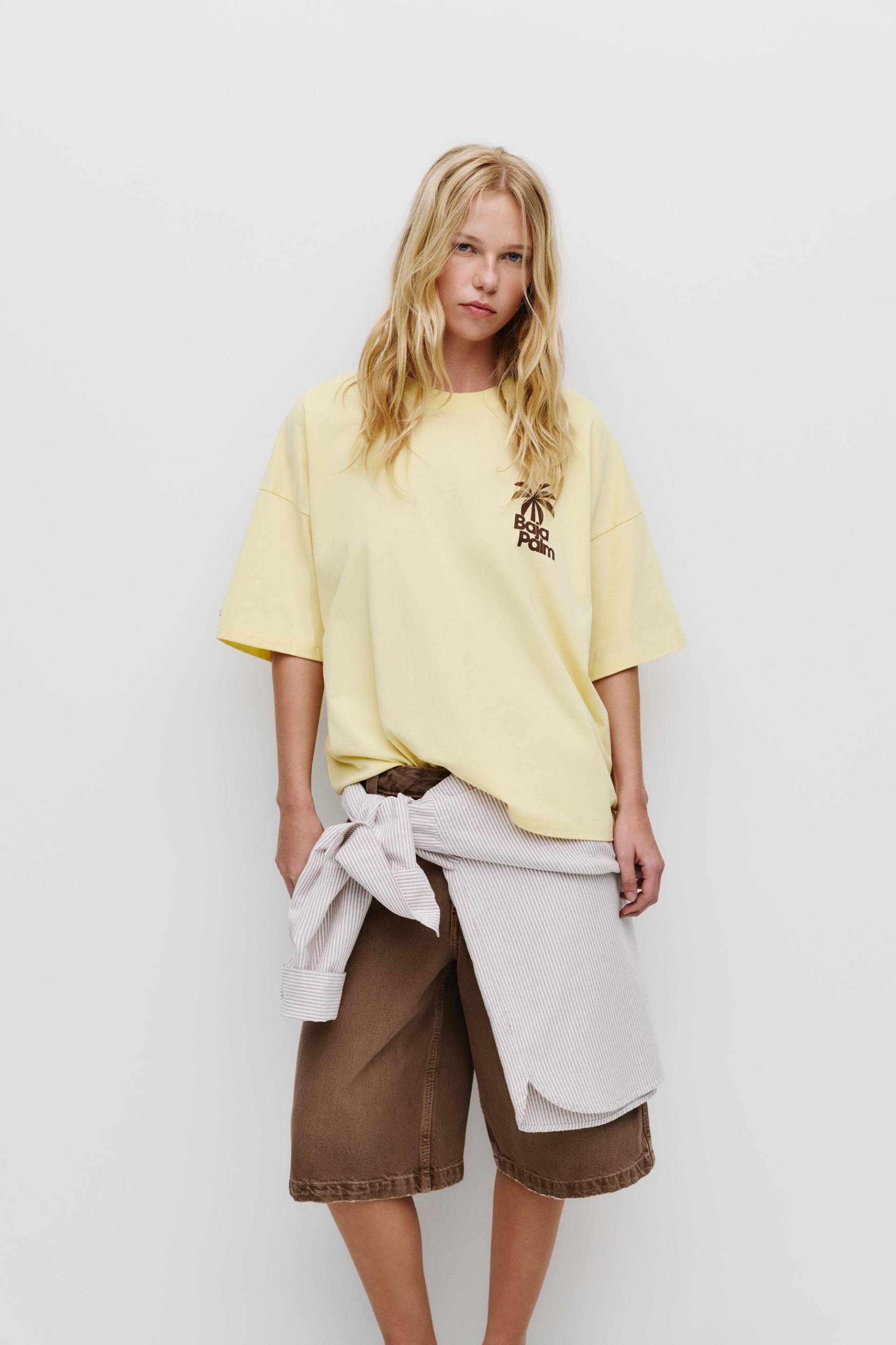 Shirt Mit Palmenprint von Pull&Bear