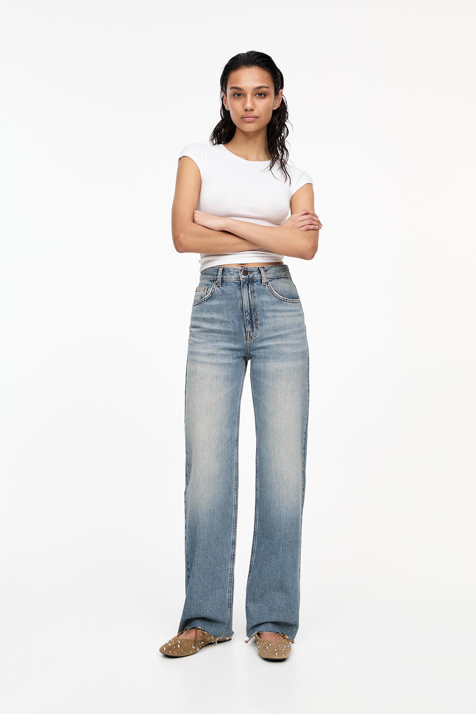 Straight-Leg-Jeans Mit Hohem Bund von Pull&Bear