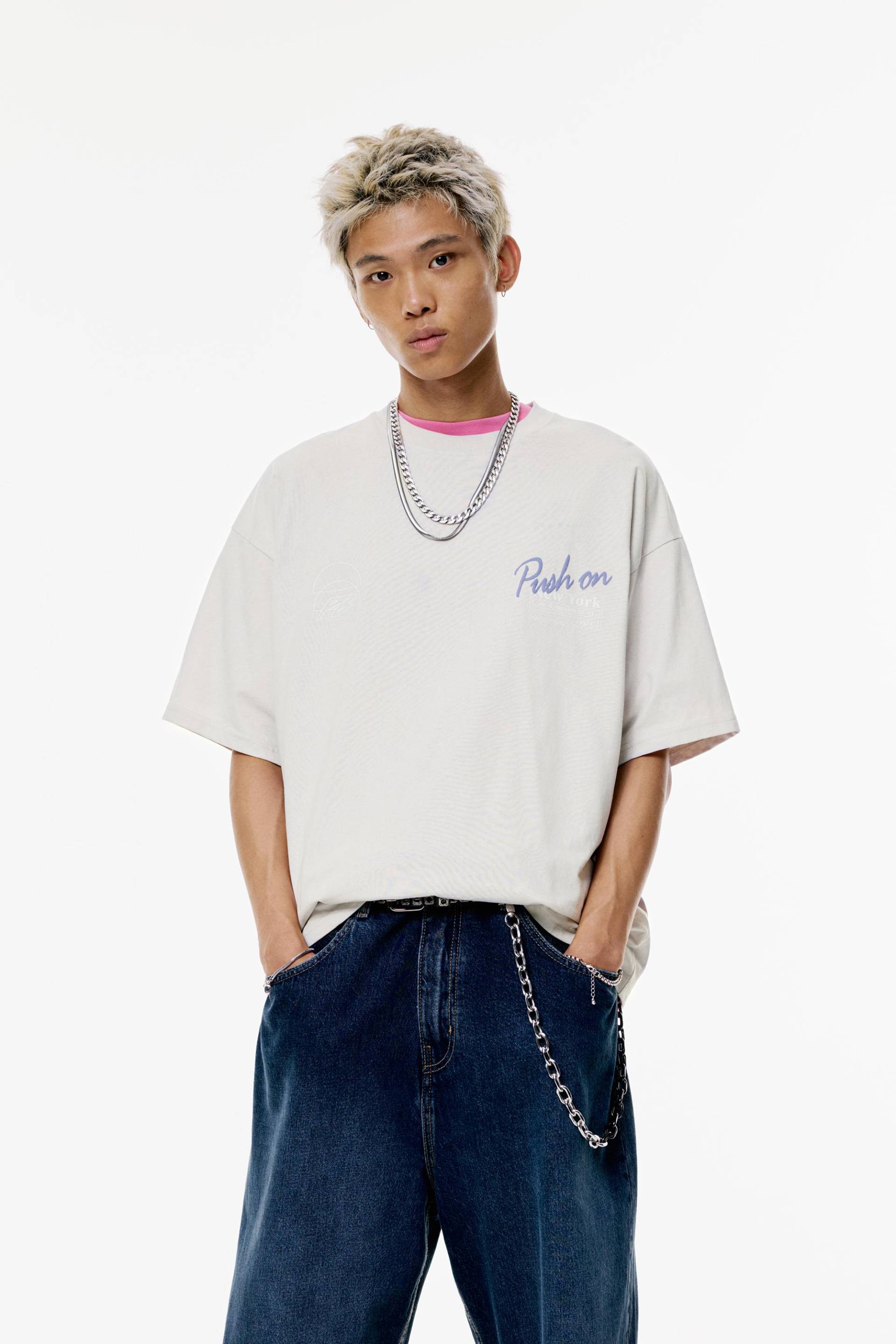 Stwd Street School T-Shirt von Pull&Bear