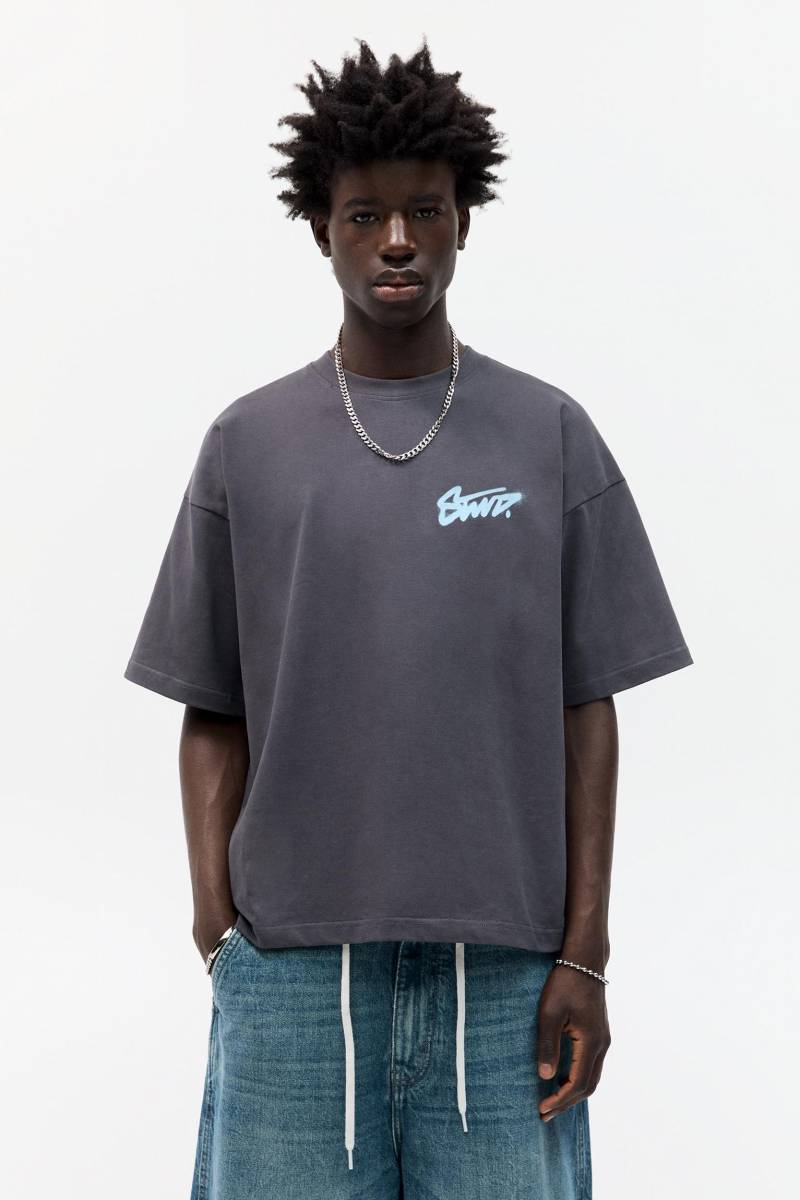 T-Shirt Mit Stwd-Graffitimotiv von Pull&Bear