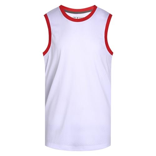 Pullonsy Herren Blank Basketball Trikots Mesh Athletic Sports Shirts Plain Performance Team Uniformen von Pullonsy