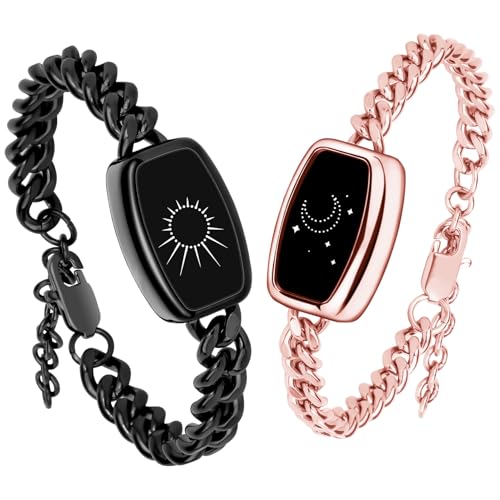 Fernliebe Touch Armbänder für Paare, Vibration & Lichter Smart Matching, Ideal für Fernbeziehungen, Jubiläen oder Feiertage Weihnachtsgeschenke von Pulomi